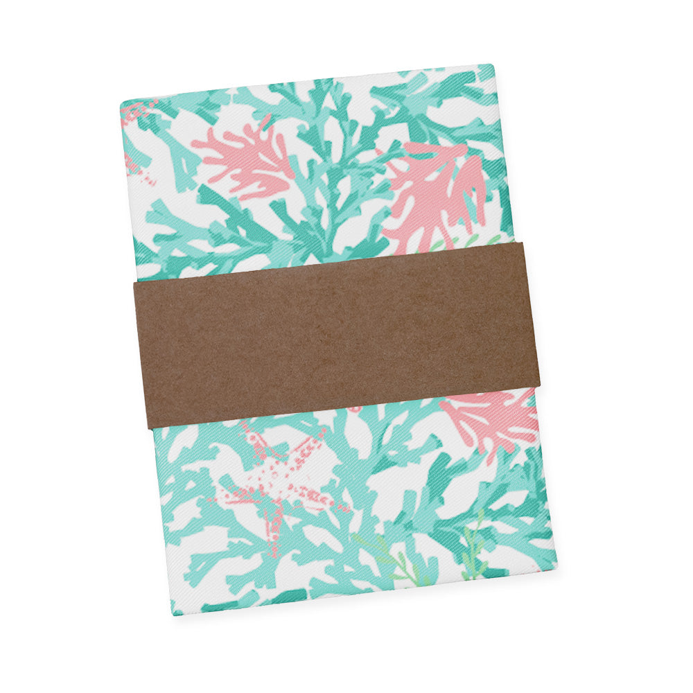 Coral Cove Pocket Square - Packaging - Knotty Tie Co.