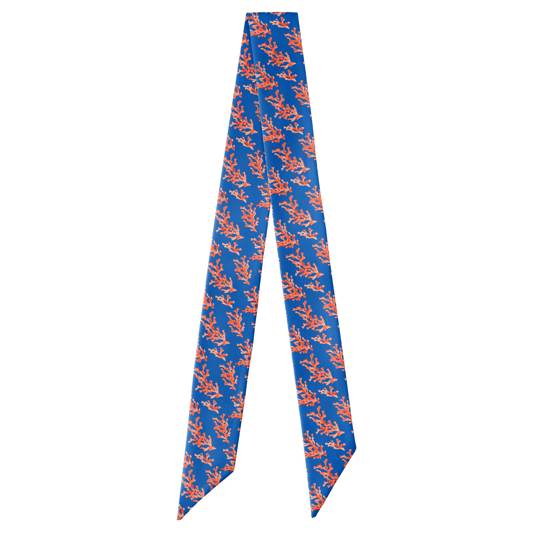 Coral Reef Hair Scarf - Full View of Hair Scarf - Knotty Tie Co.