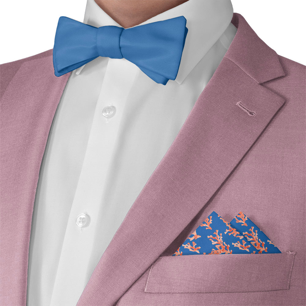 Coral Reef Pocket Square - Matching Bow Tie - Knotty Tie Co.