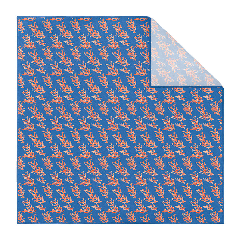 Coral Reef Pocket Square - Printed - Knotty Tie Co.