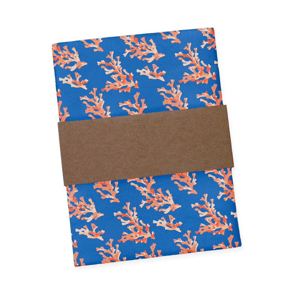 Coral Reef Pocket Square - Packaging - Knotty Tie Co.