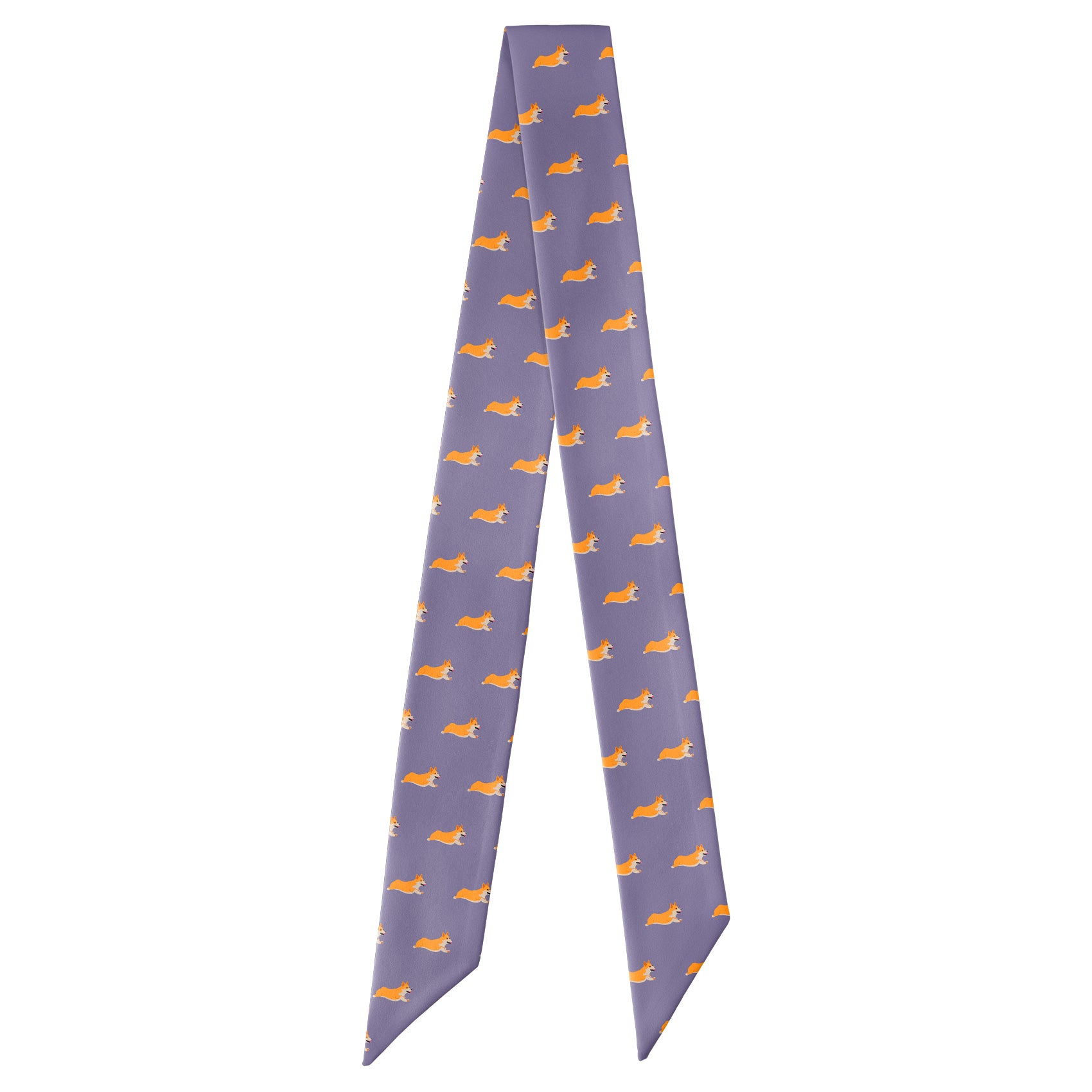 Corgi Hair Scarf - Full View of Hair Scarf - Knotty Tie Co.