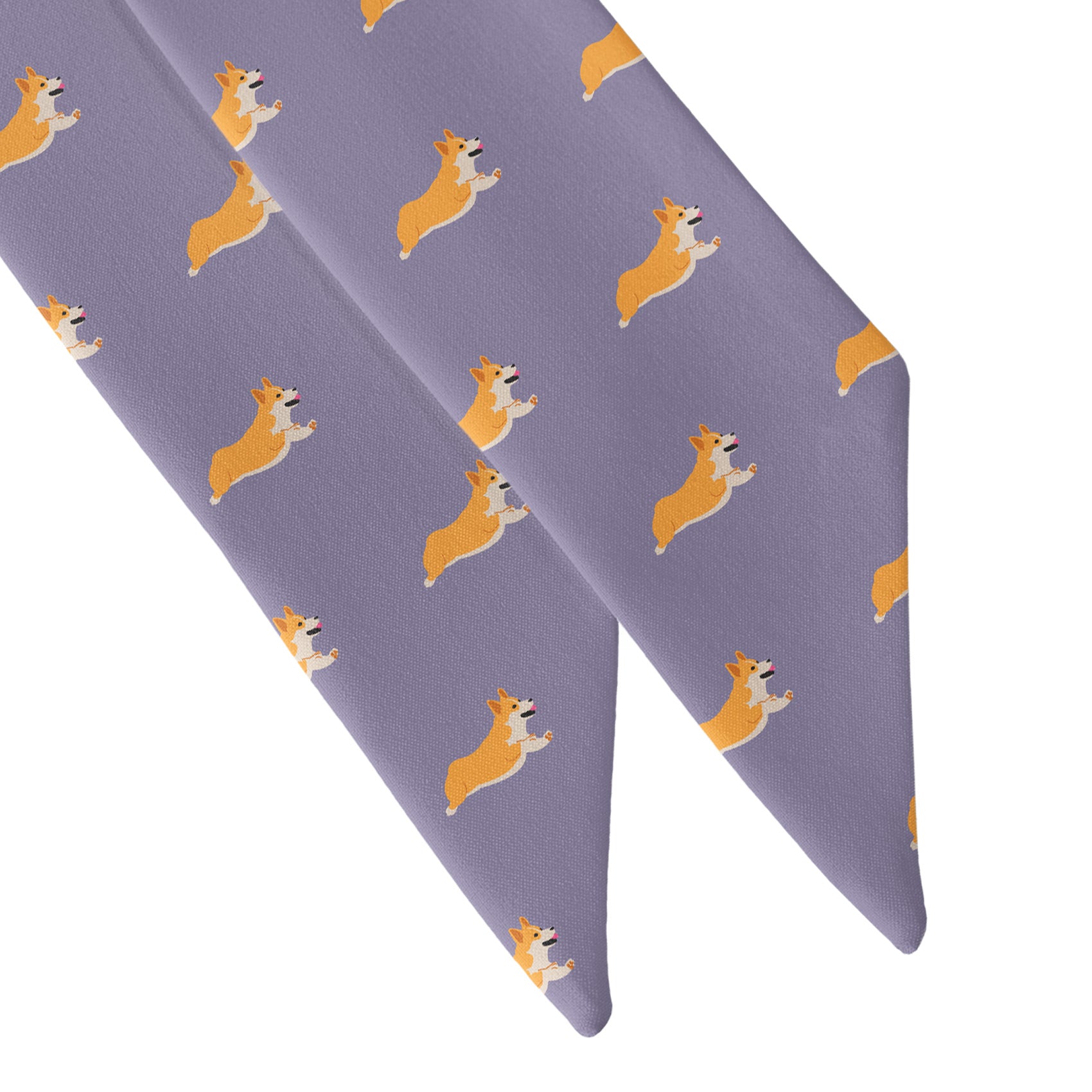 Corgi Hair Scarf - Scarf Tapered Ends - Knotty Tie Co.