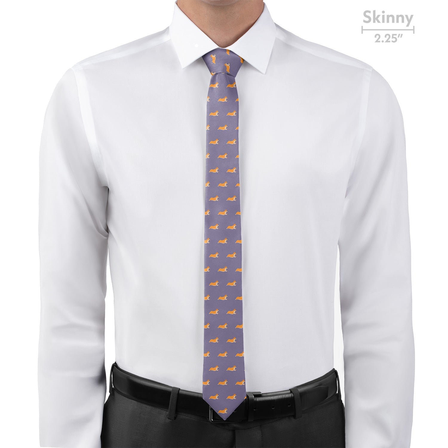 Corgi Necktie - Skinny - Knotty Tie Co.