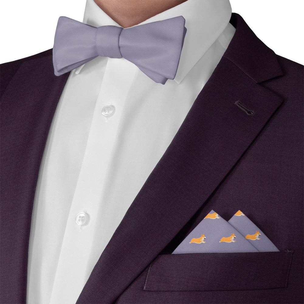 Corgi Pocket Square - Matching Bow Tie - Knotty Tie Co.