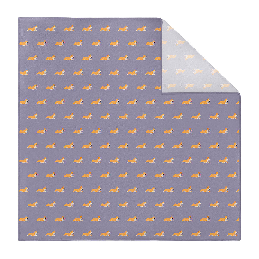 Corgi Pocket Square - Printed - Knotty Tie Co.