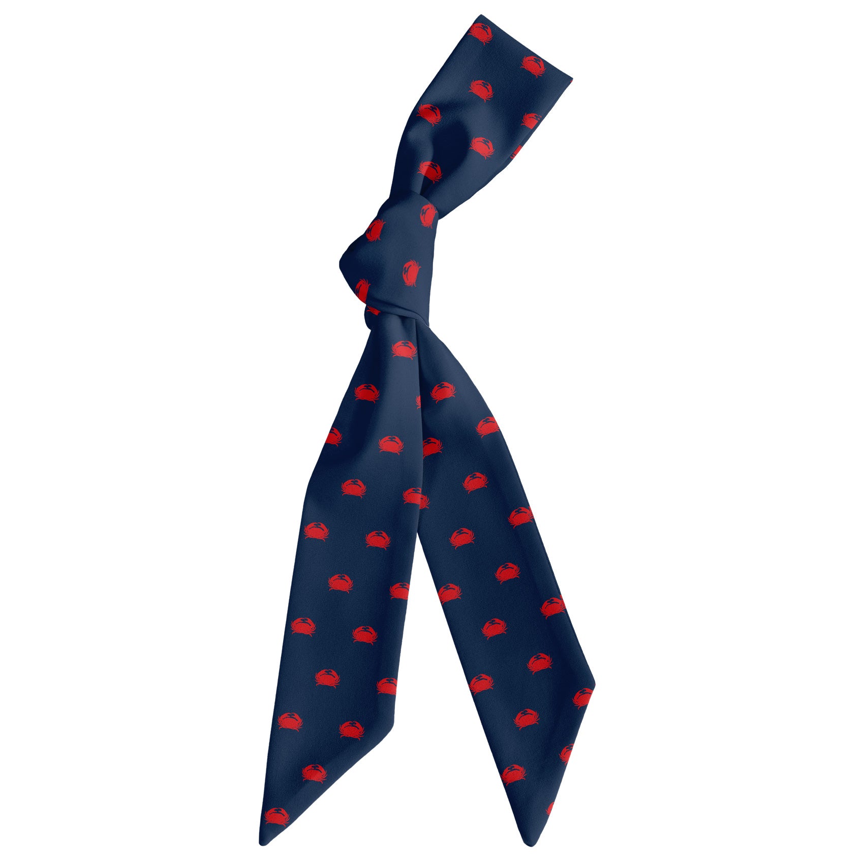 Crabby Hair Scarf - Scarf Tied Into Knot - Knotty Tie Co.