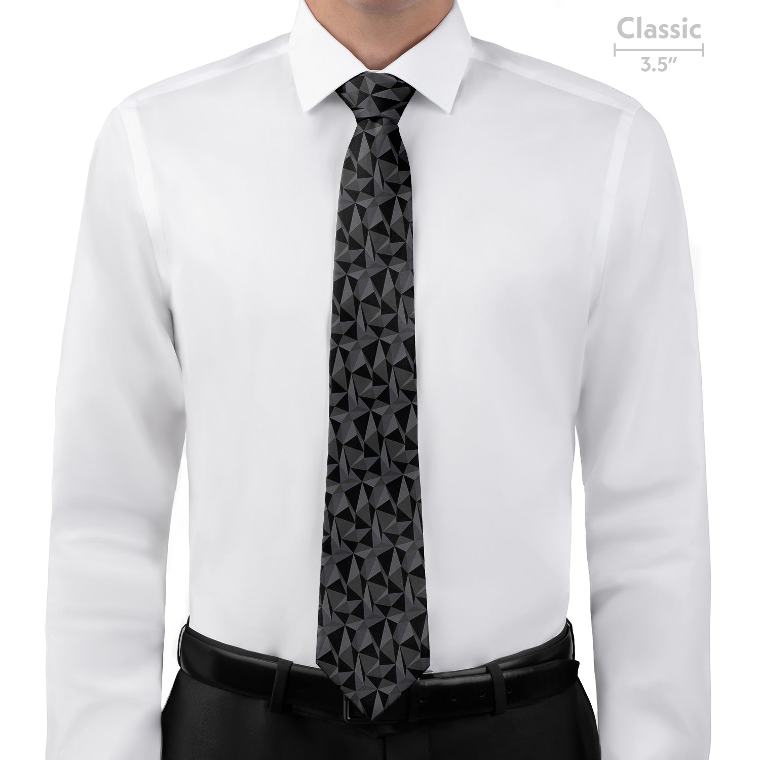 Crag Geometric Necktie - Classic - Knotty Tie Co.
