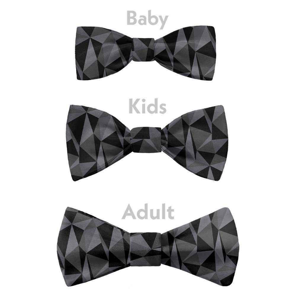 Crag Geometric Bow Tie - Bow Sizes - Knotty Tie Co.