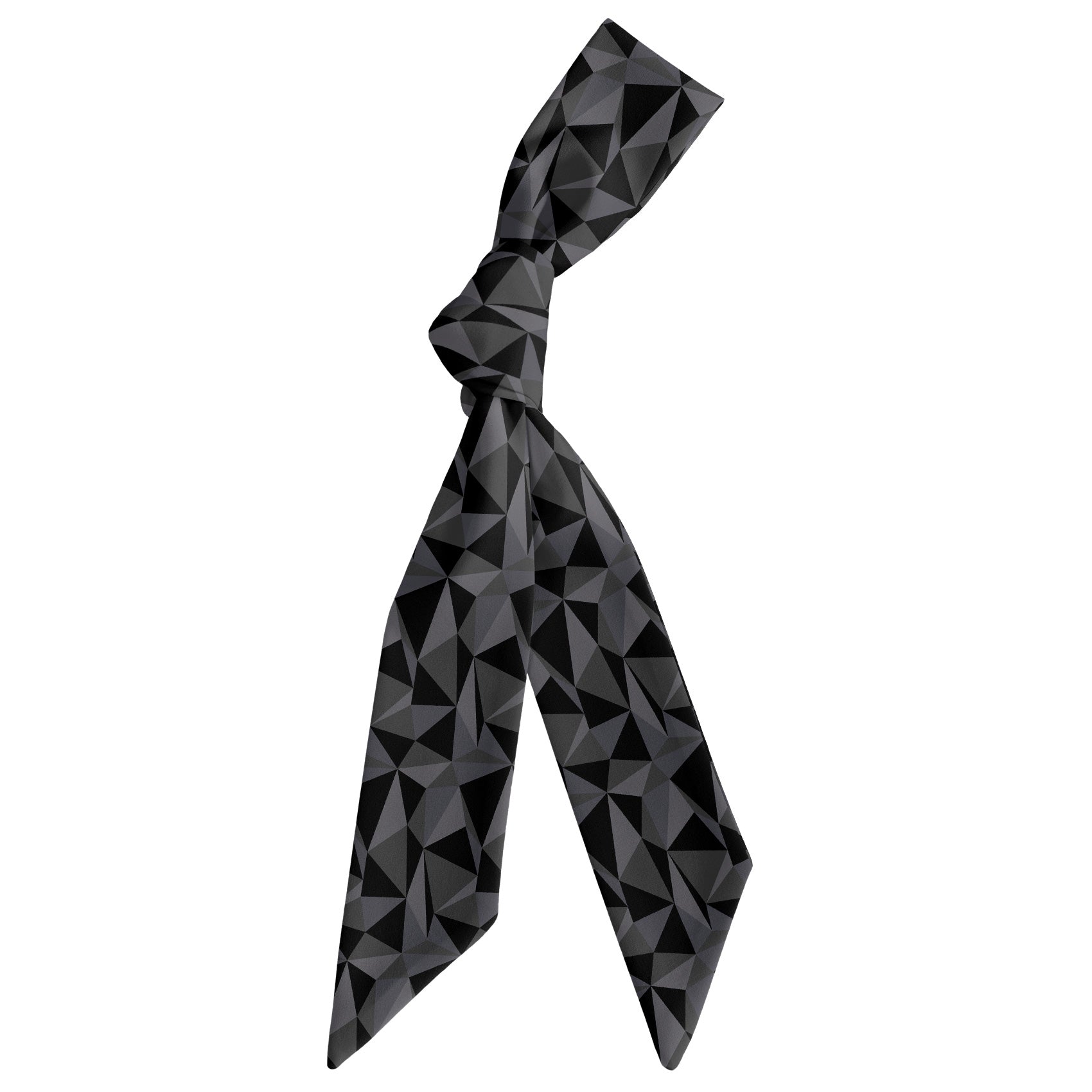 Crag Geometric Hair Scarf - Scarf Tied Into Knot - Knotty Tie Co.