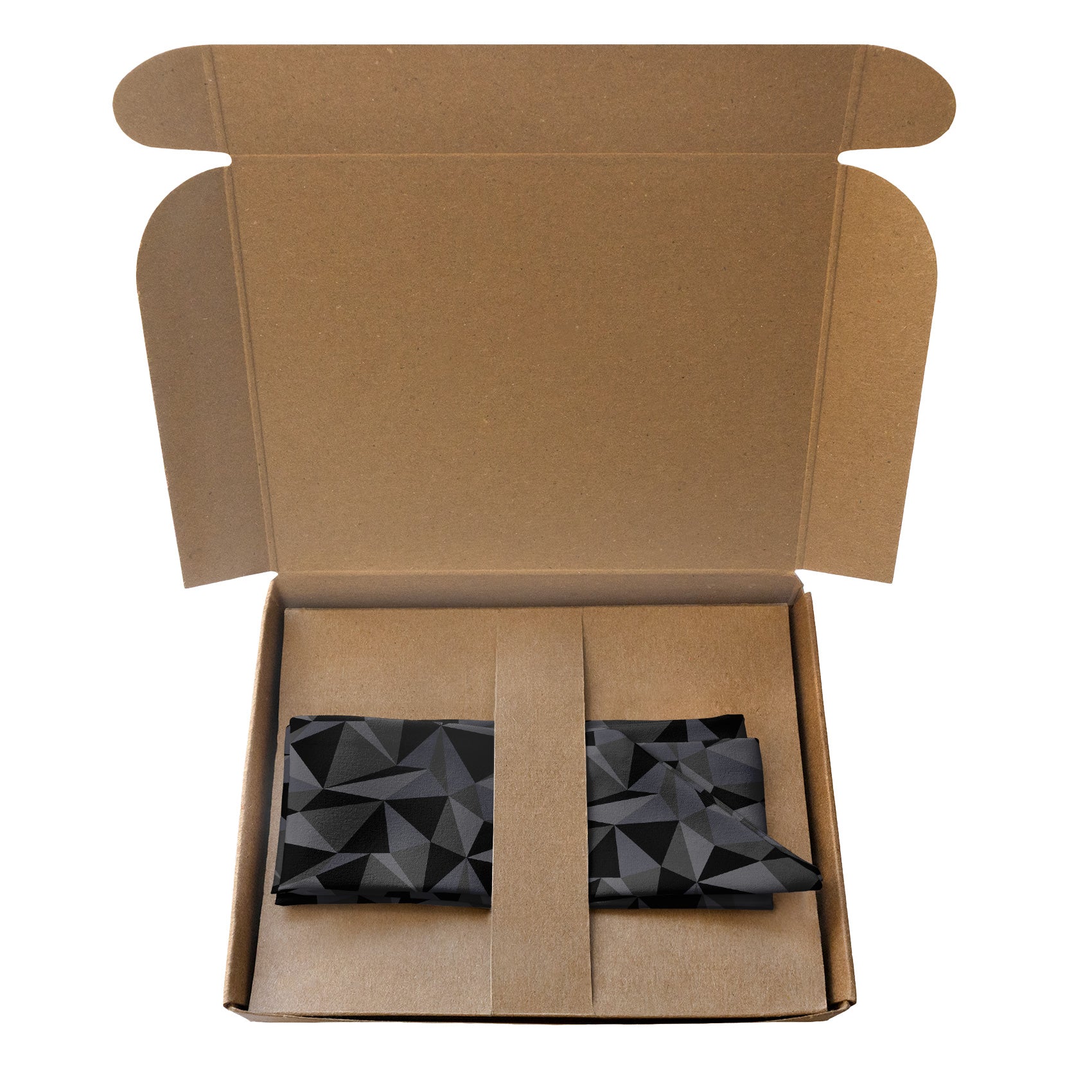 Crag Geometric Hair Scarf - Packaging - Knotty Tie Co.