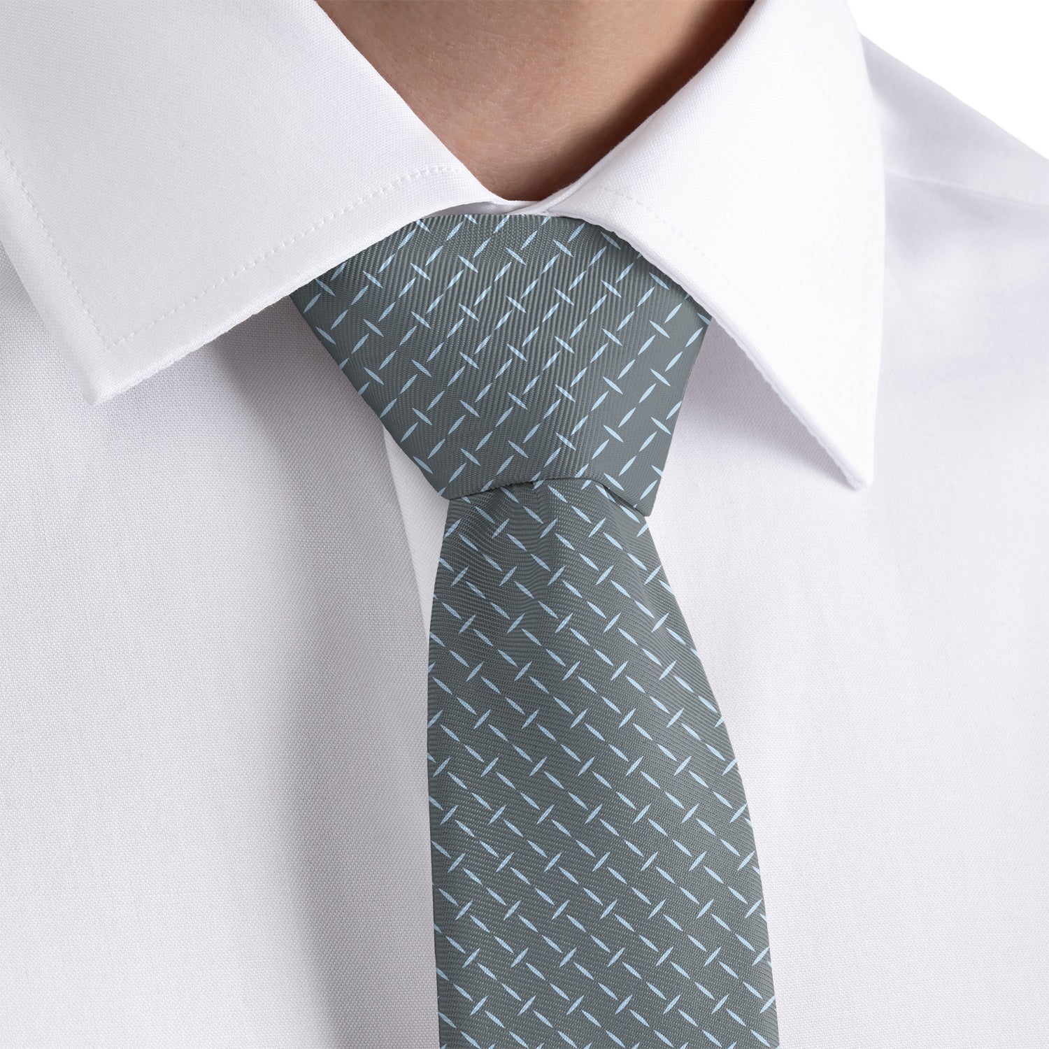Crisscross Geometric Necktie - Dress Shirt - Knotty Tie Co.
