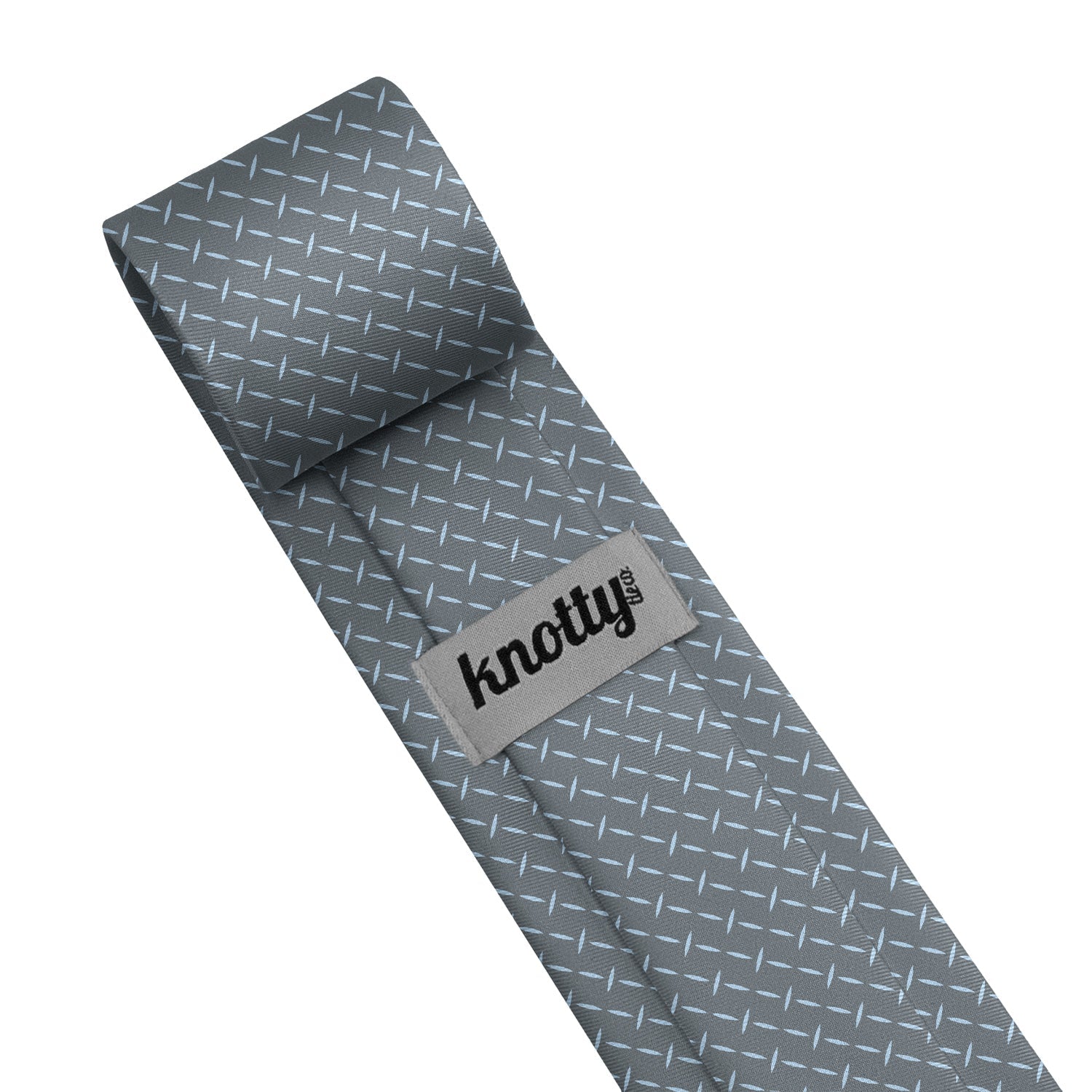 Crisscross Geometric Necktie - Tag - Knotty Tie Co.