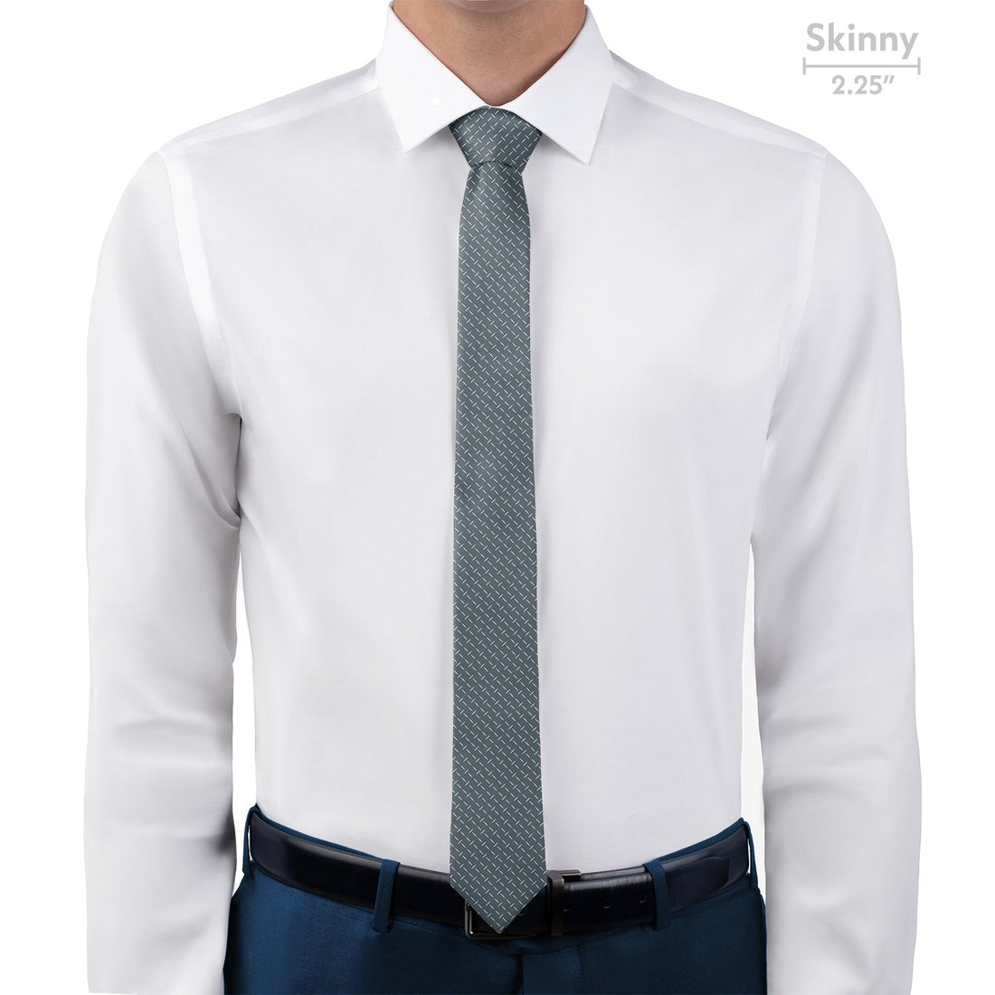 Crisscross Geometric Necktie - Skinny - Knotty Tie Co.