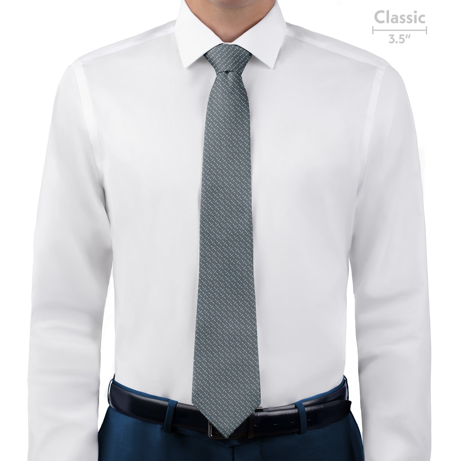 Crisscross Geometric Necktie - Classic - Knotty Tie Co.