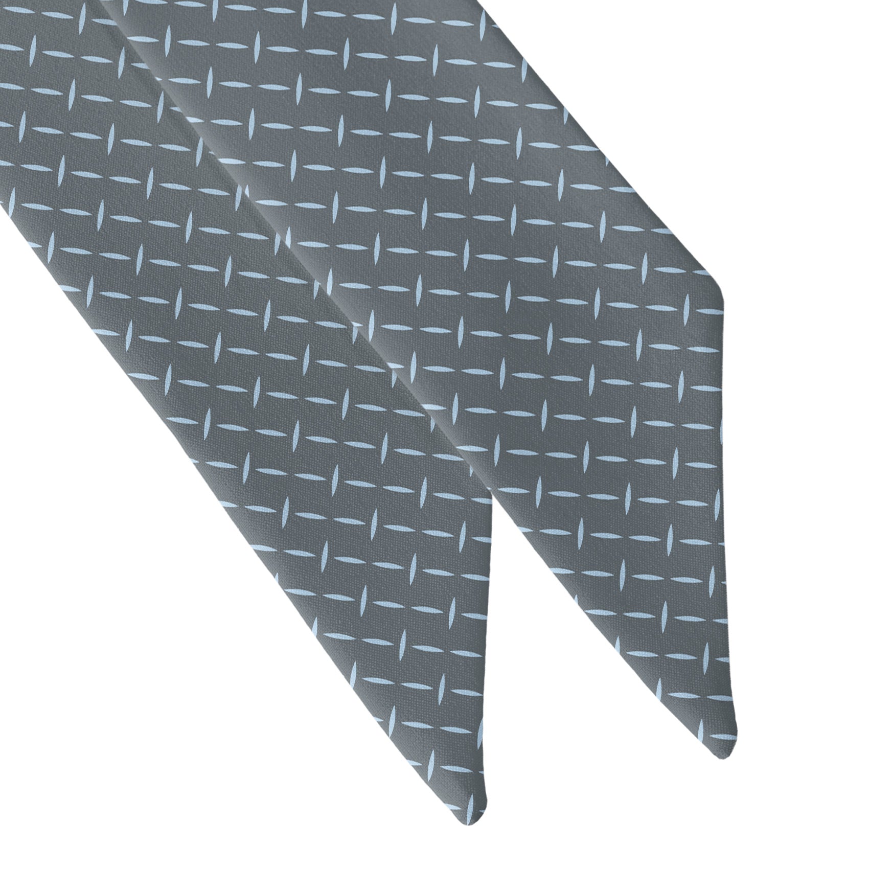 Crisscross Geometric Hair Scarf - Scarf Tapered Ends - Knotty Tie Co.