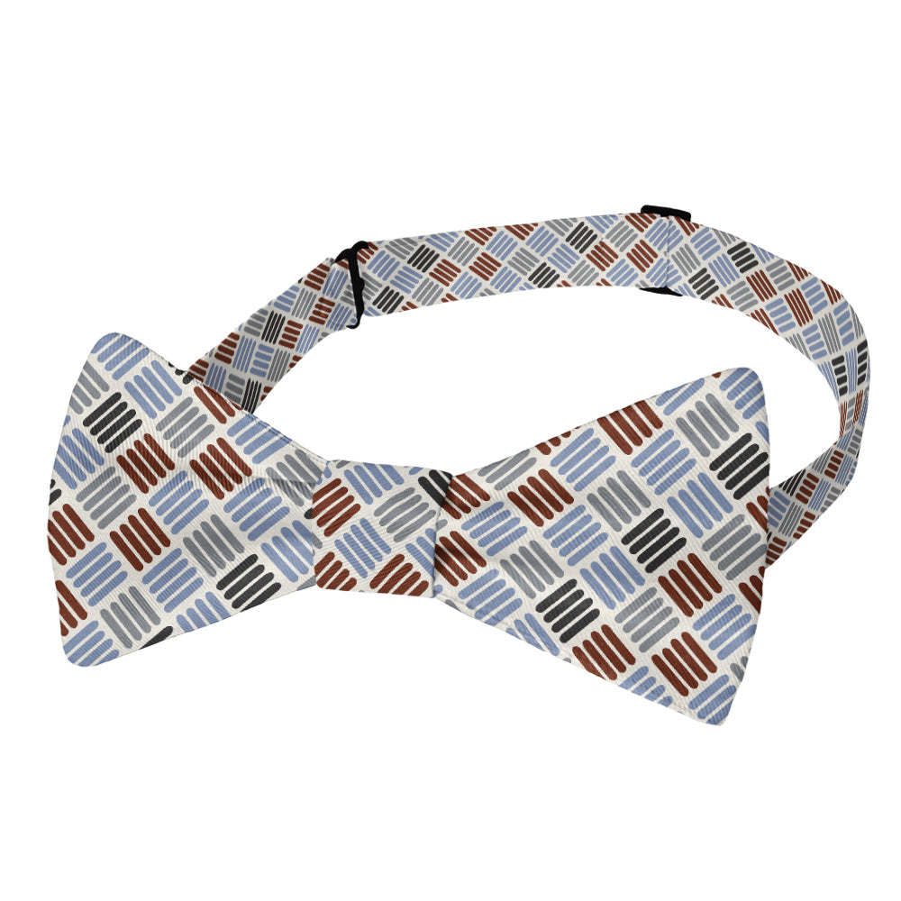 Crosshatch Plaid Bow Tie - Adult Pre-Tied 12-22" -  - Knotty Tie Co.
