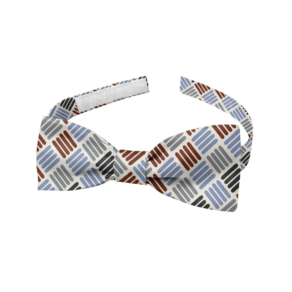 Crosshatch Plaid Bow Tie - Baby Pre-Tied 9.5-12.5" -  - Knotty Tie Co.