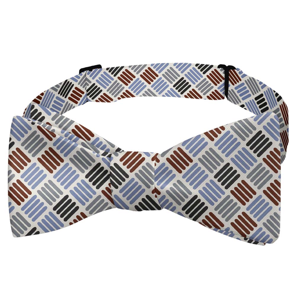 Crosshatch Plaid Bow Tie - Self Tie Bow Tie - Knotty Tie Co.
