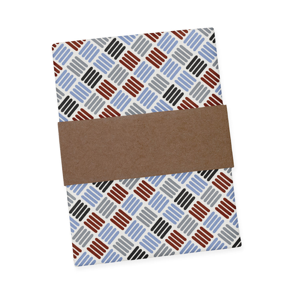 Crosshatch Plaid Pocket Square - Packaging - Knotty Tie Co.