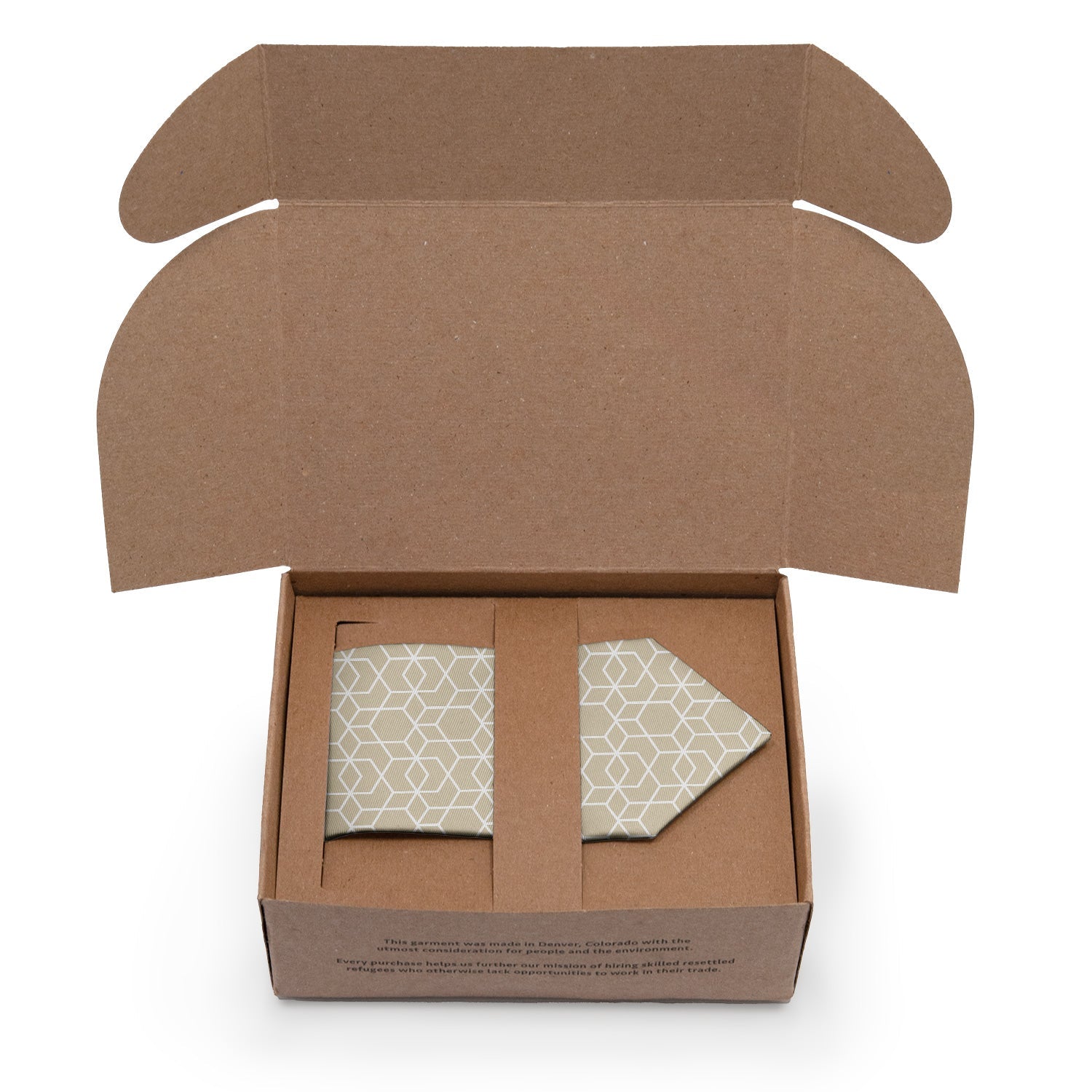 Crystalline Geometric Necktie - Packaging - Knotty Tie Co.
