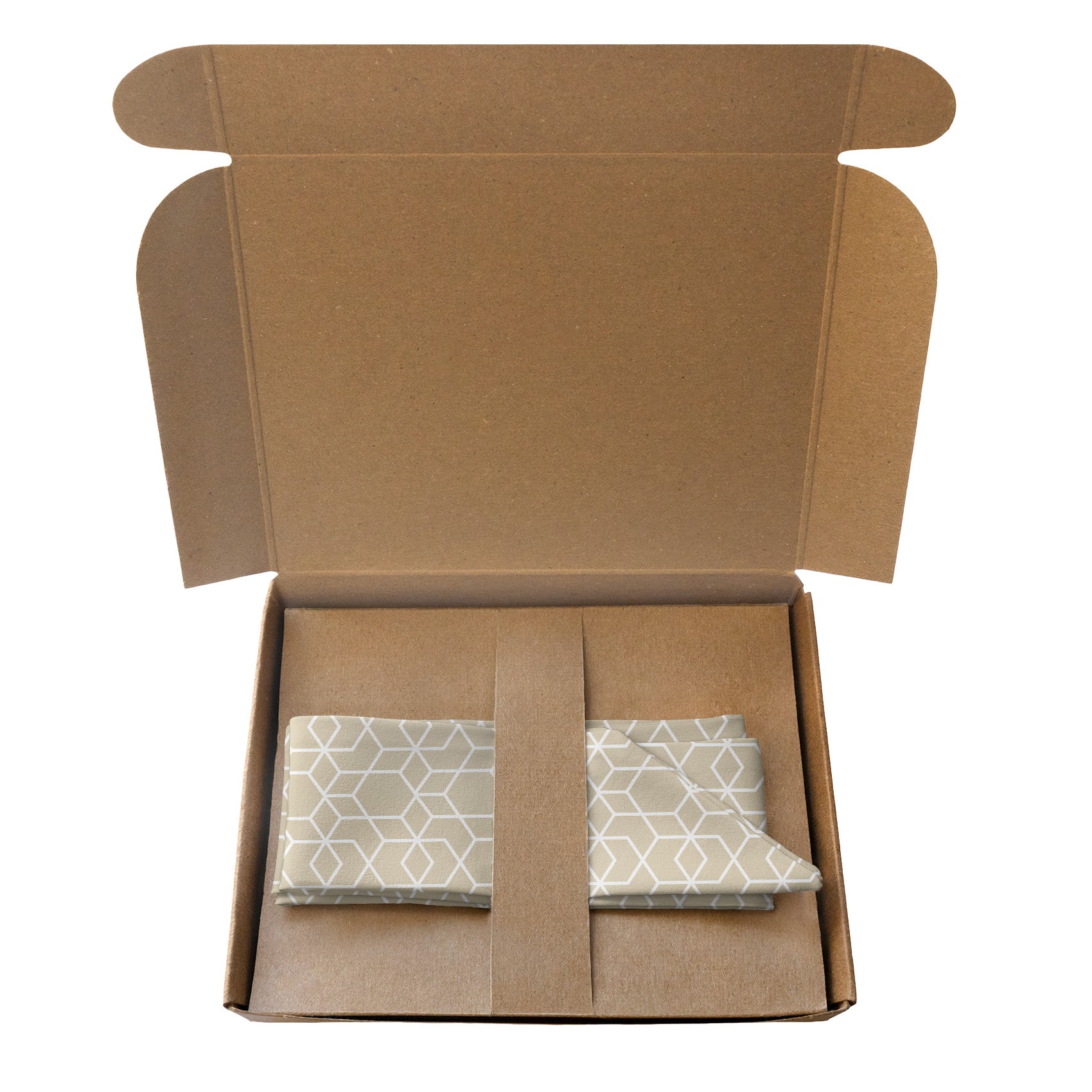 Crystalline Geometric Hair Scarf - Packaging - Knotty Tie Co.