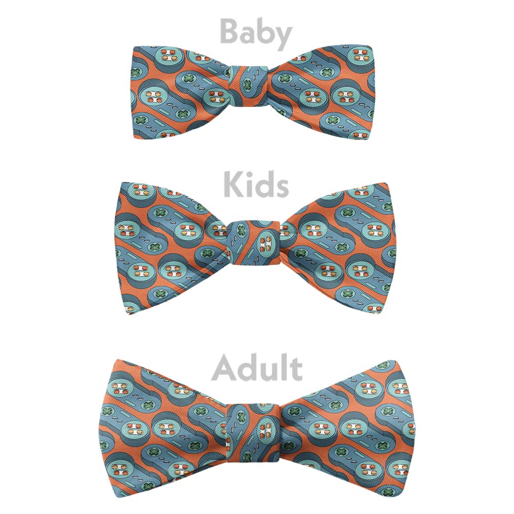 Ctrl Bow Tie - Bow Sizes - Knotty Tie Co.