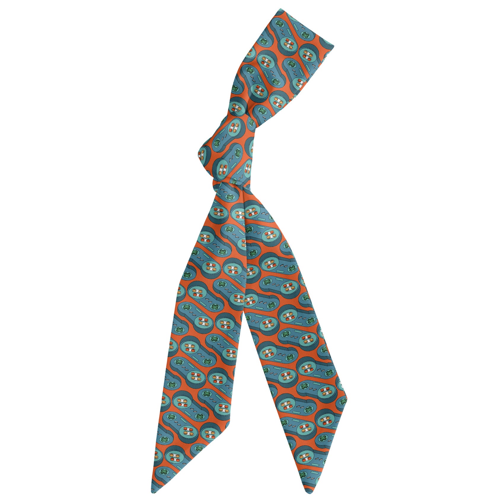 Ctrl Hair Scarf - Scarf Tied Into Knot - Knotty Tie Co.