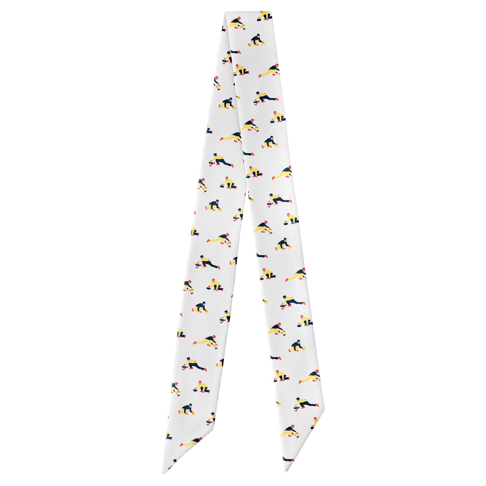 Curling Classic Hair Scarf - Full View of Hair Scarf - Knotty Tie Co.