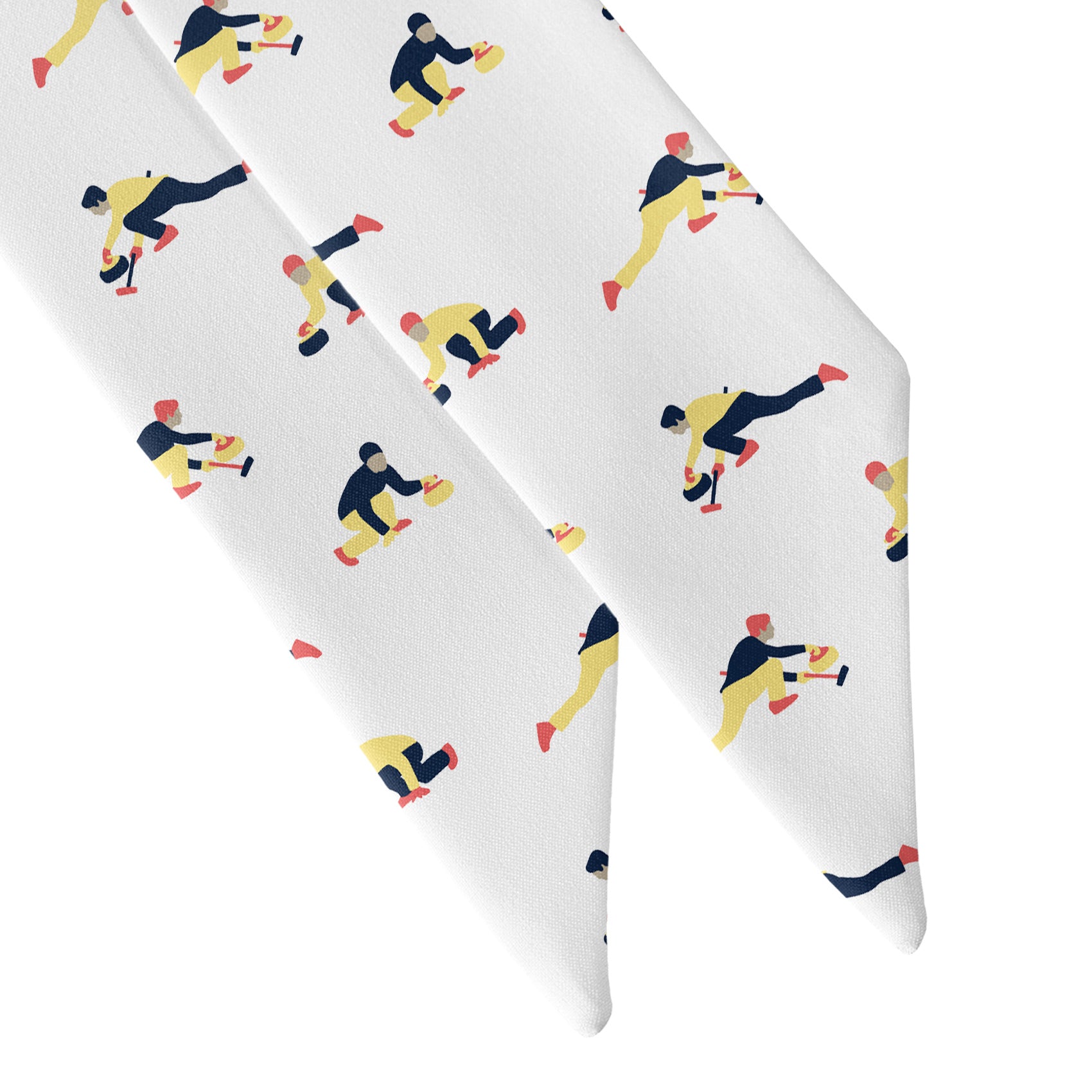 Curling Classic Hair Scarf - Scarf Tapered Ends - Knotty Tie Co.