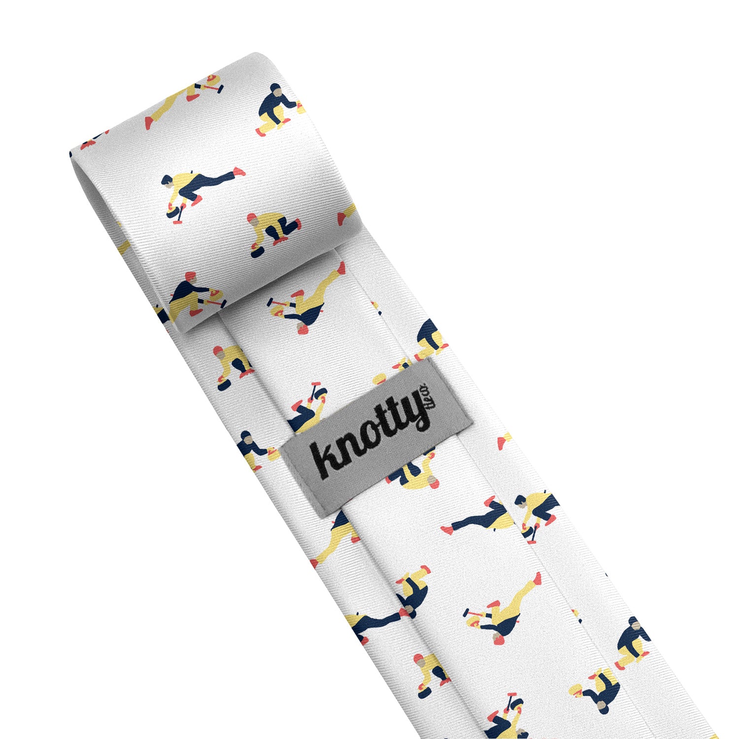 Curling Classic Necktie - Tag - Knotty Tie Co.