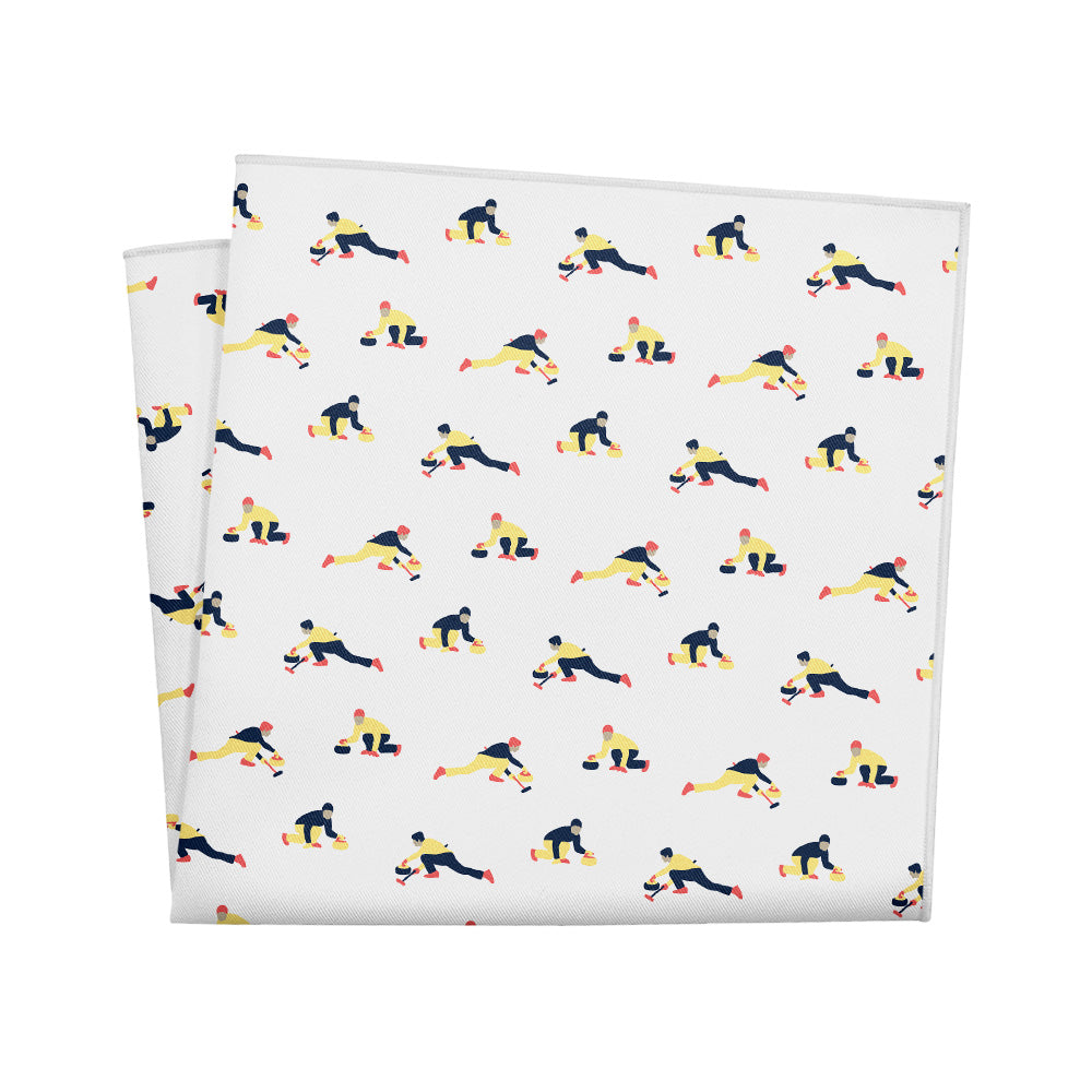 Curling Classic Pocket Square - 12" Square - Knotty Tie Co.