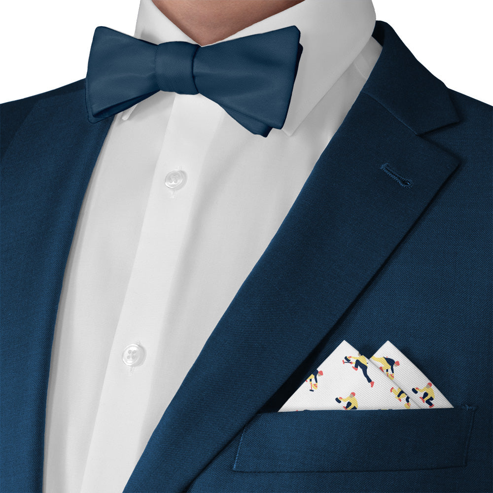 Curling Classic Pocket Square - Matching Bow Tie - Knotty Tie Co.