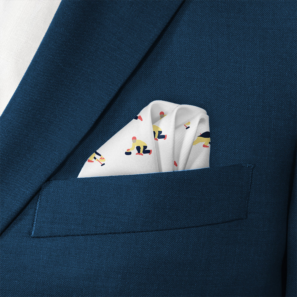 Curling Classic Pocket Square - Wave Fold - Knotty Tie Co.
