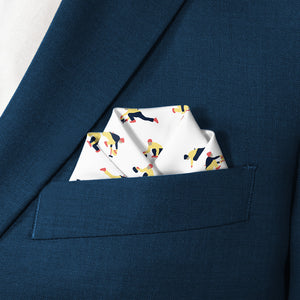 Curling Classic Pocket Square - Scalloped Fold - Knotty Tie Co.