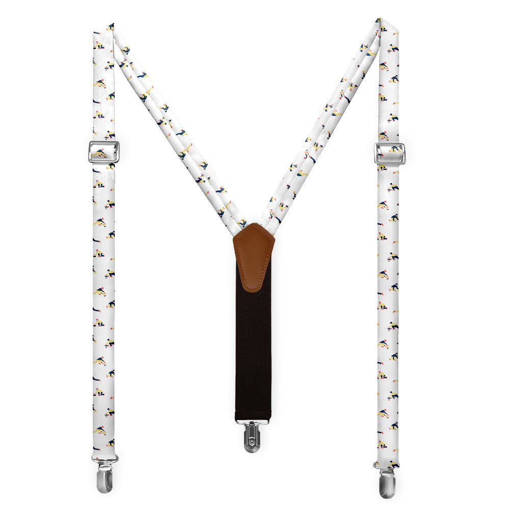 Curling Classic Suspenders - Full Front View - Knotty Tie Co.