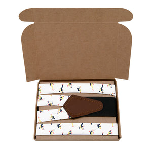 Curling Classic Suspenders - Kraft Gift Box Packaging - Knotty Tie Co.