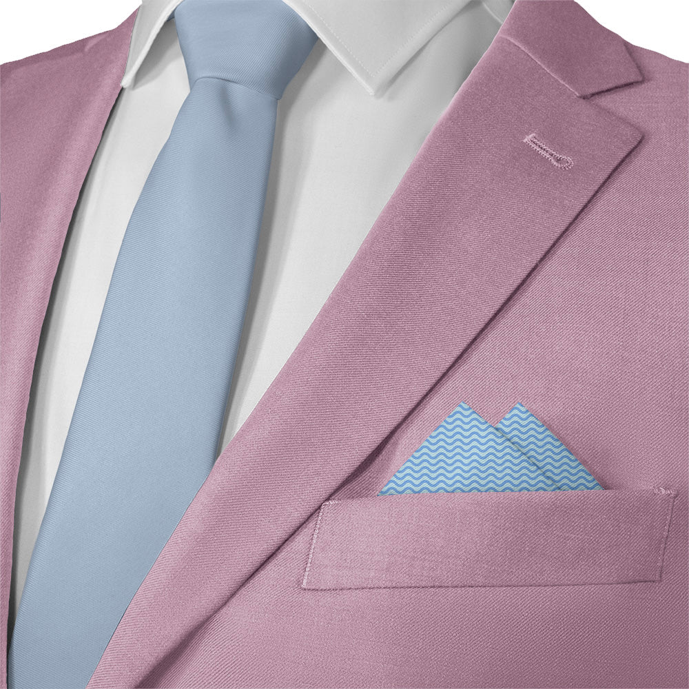 Current Geometric Pocket Square - Matching Necktie- Knotty Tie Co.