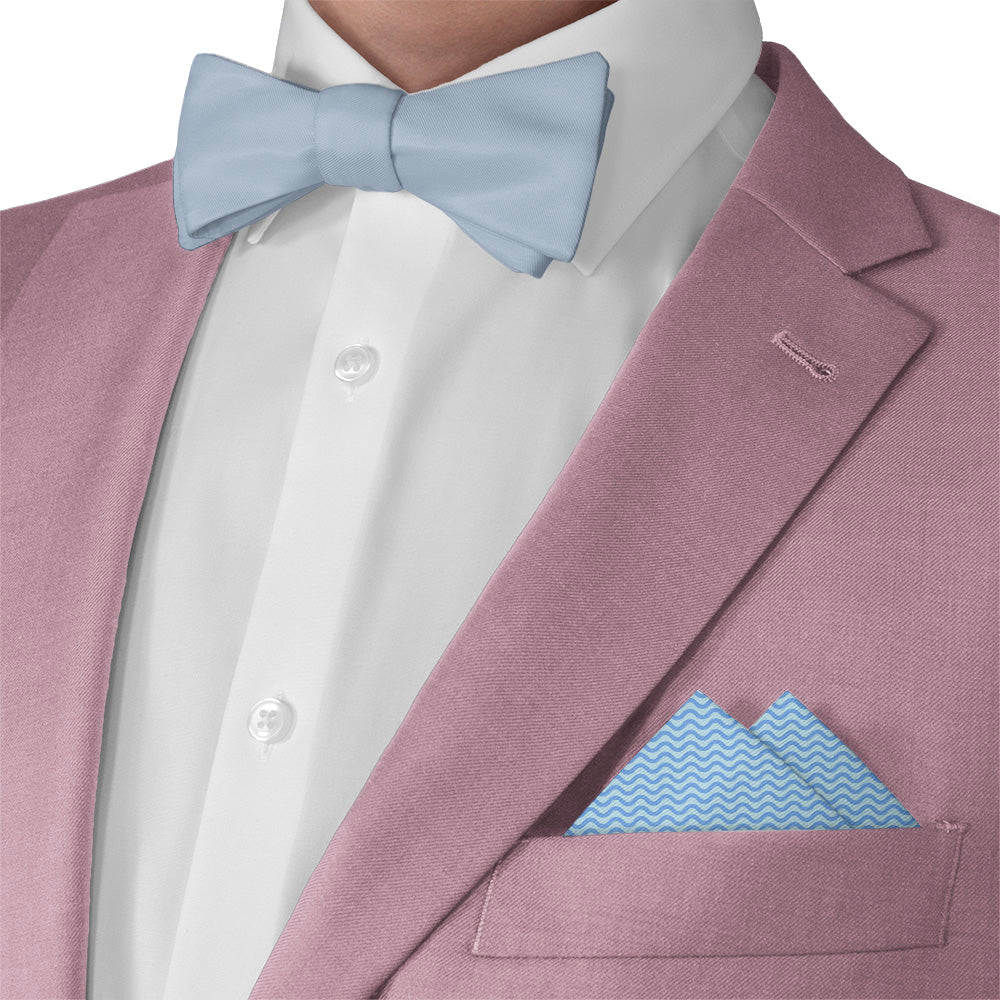 Current Geometric Pocket Square - Matching Bow Tie - Knotty Tie Co.
