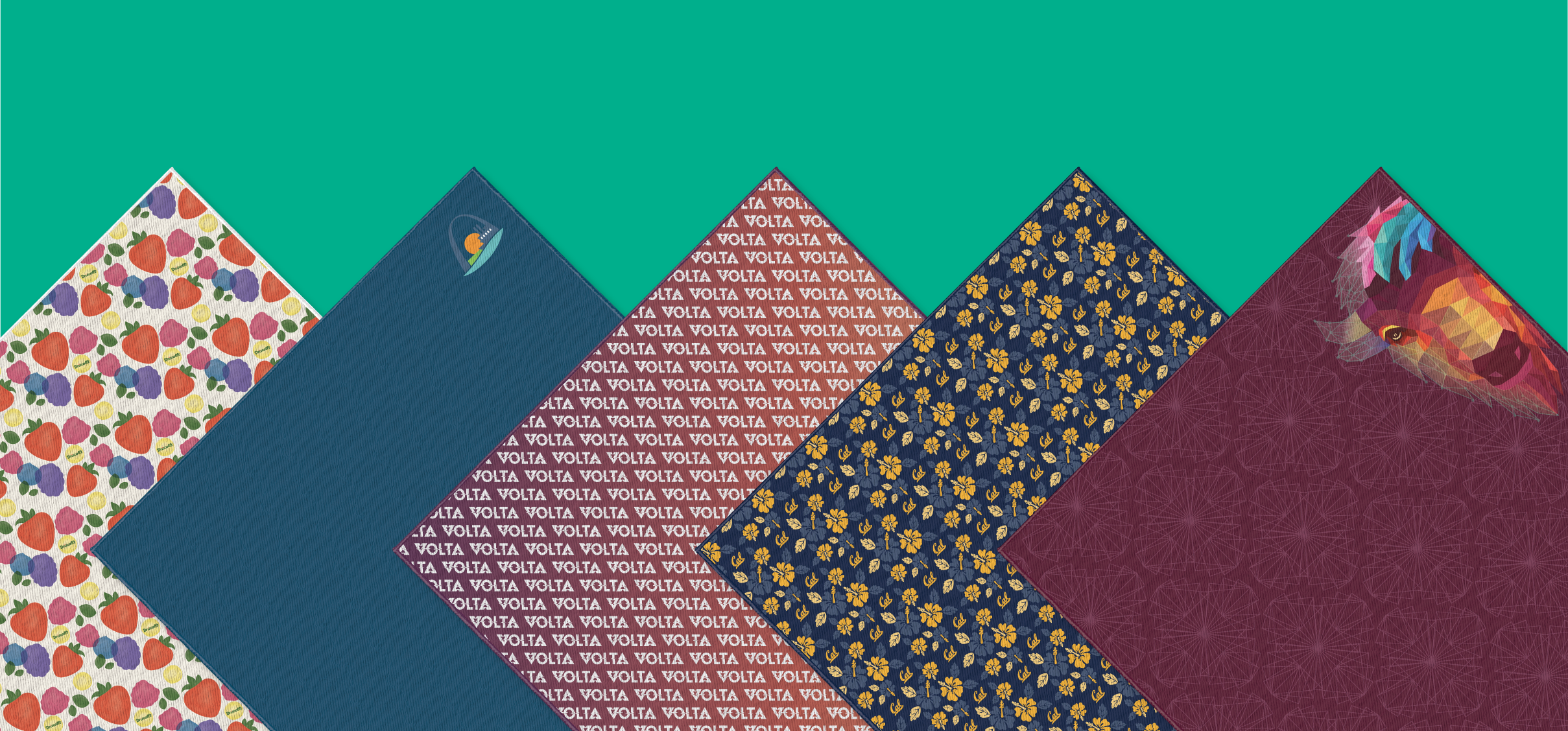 Various organization logo pocket square designs