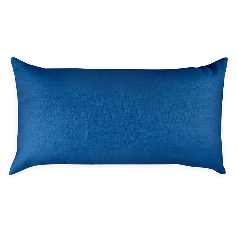 Customizable Solid Linen Lumbar Pillow - 18" x 10" -  - Knotty Tie Co.