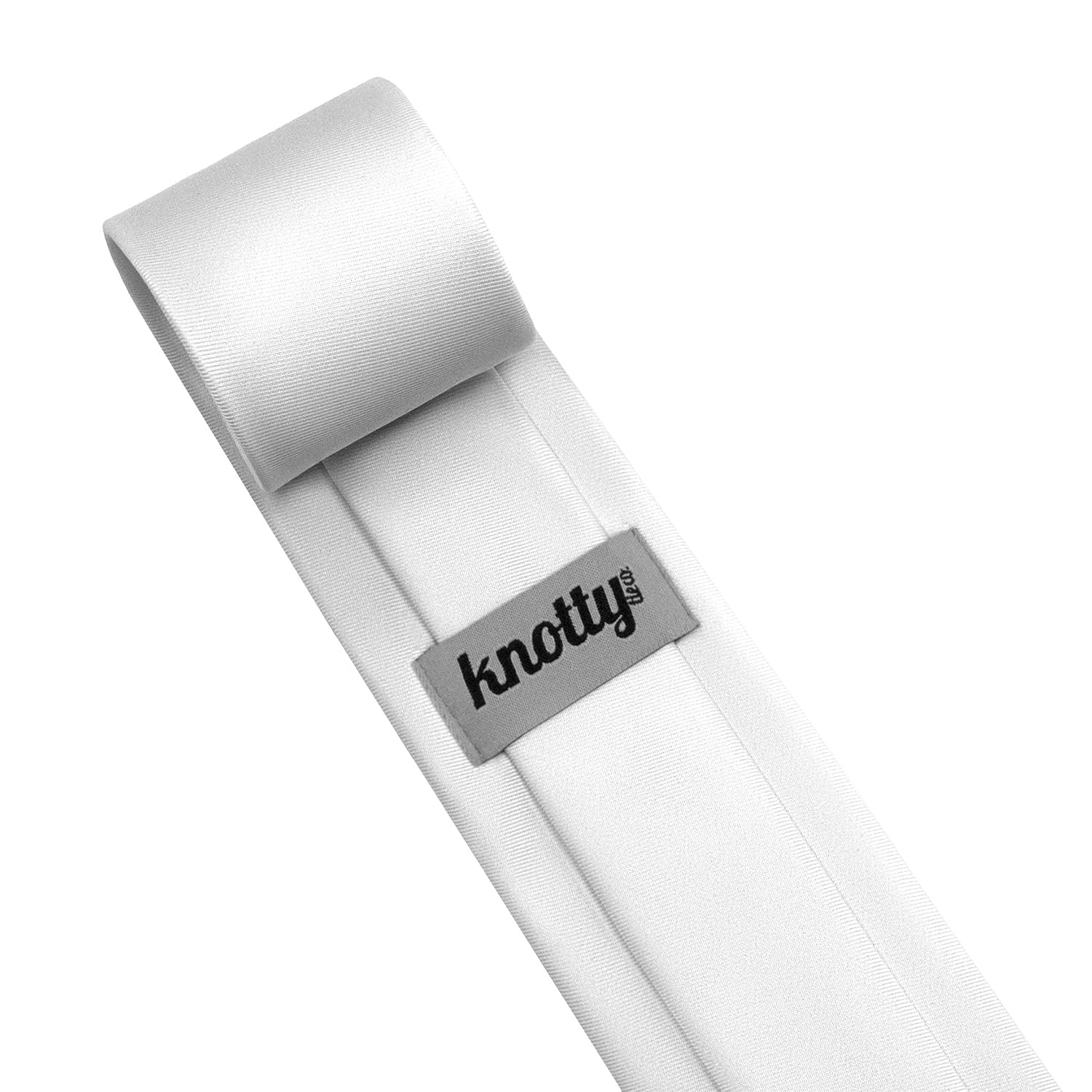 Customizable Solid Necktie - Tag - Knotty Tie Co.