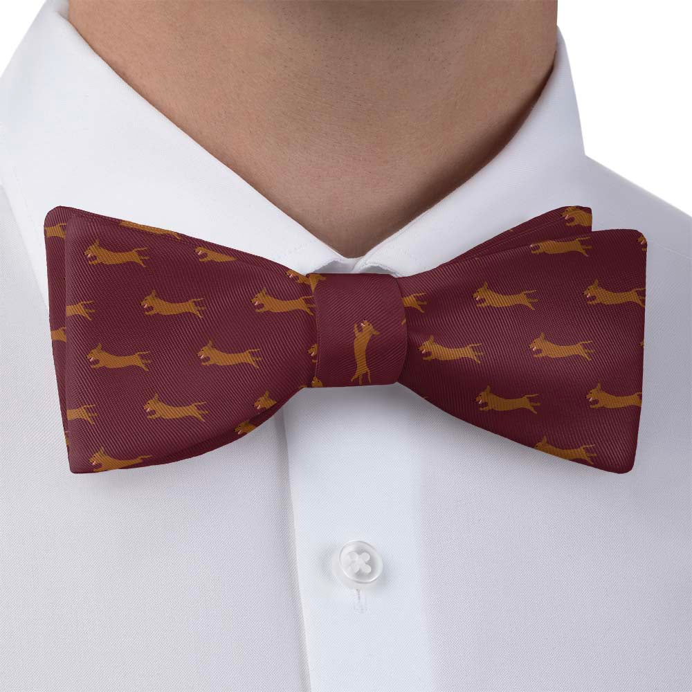 Dachshund Bow Tie - Bow Tie with Dress Shirt - Knotty Tie Co.