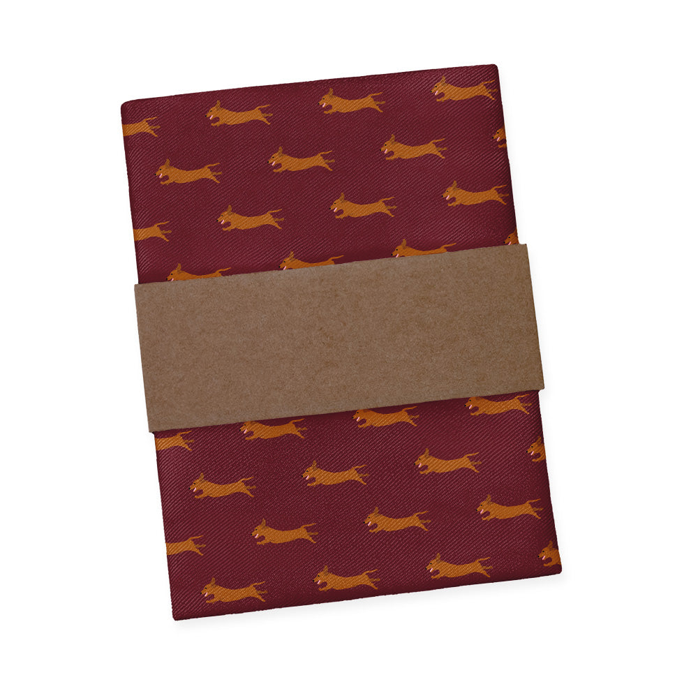 Dachshund Pocket Square - Packaging - Knotty Tie Co.