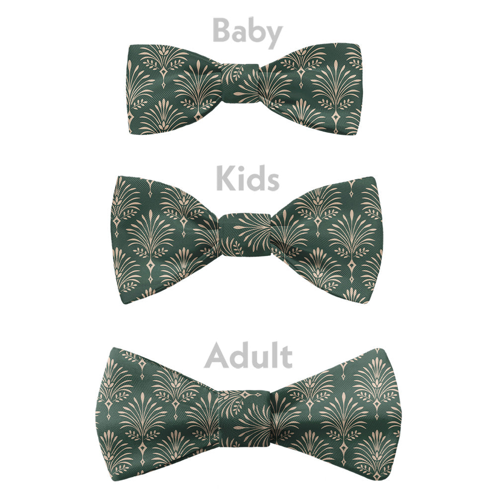 Damask Fan Bow Tie - Bow Sizes - Knotty Tie Co.