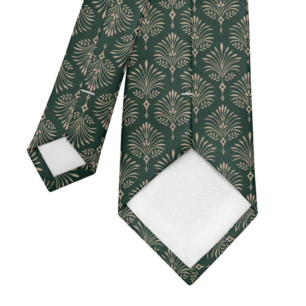 Damask Fan Necktie - Tipping - Knotty Tie Co.