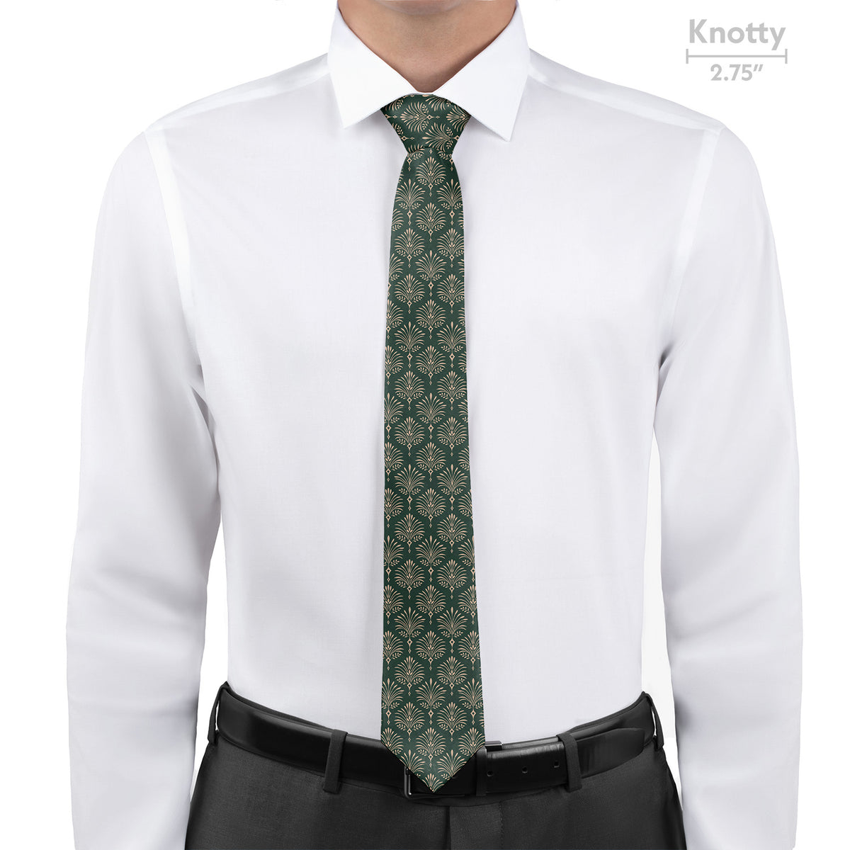 Damask Fan Necktie - Knotty - Knotty Tie Co.