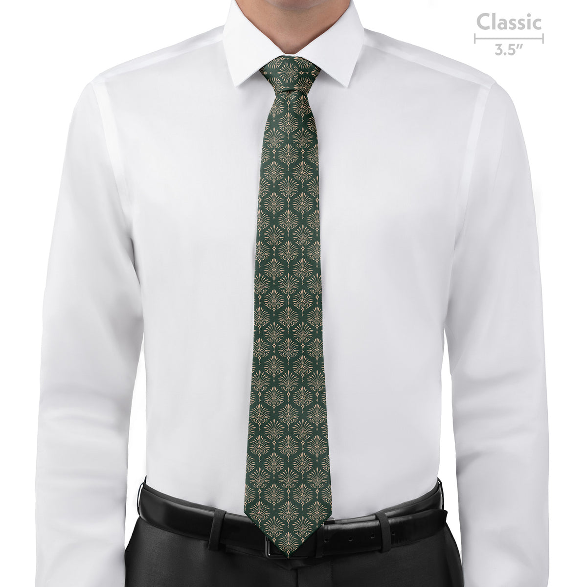 Damask Fan Necktie - Classic - Knotty Tie Co.