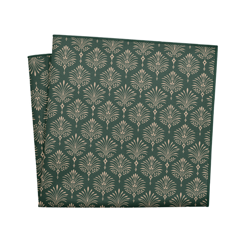 Damask Fan Pocket Square - Packaging - Knotty Tie Co.