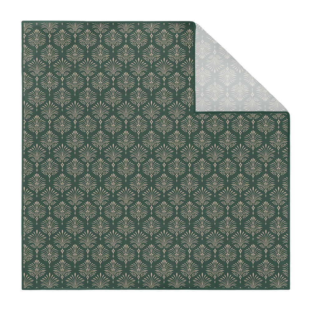 Damask Fan Pocket Square - Scalloped Fold - Knotty Tie Co.